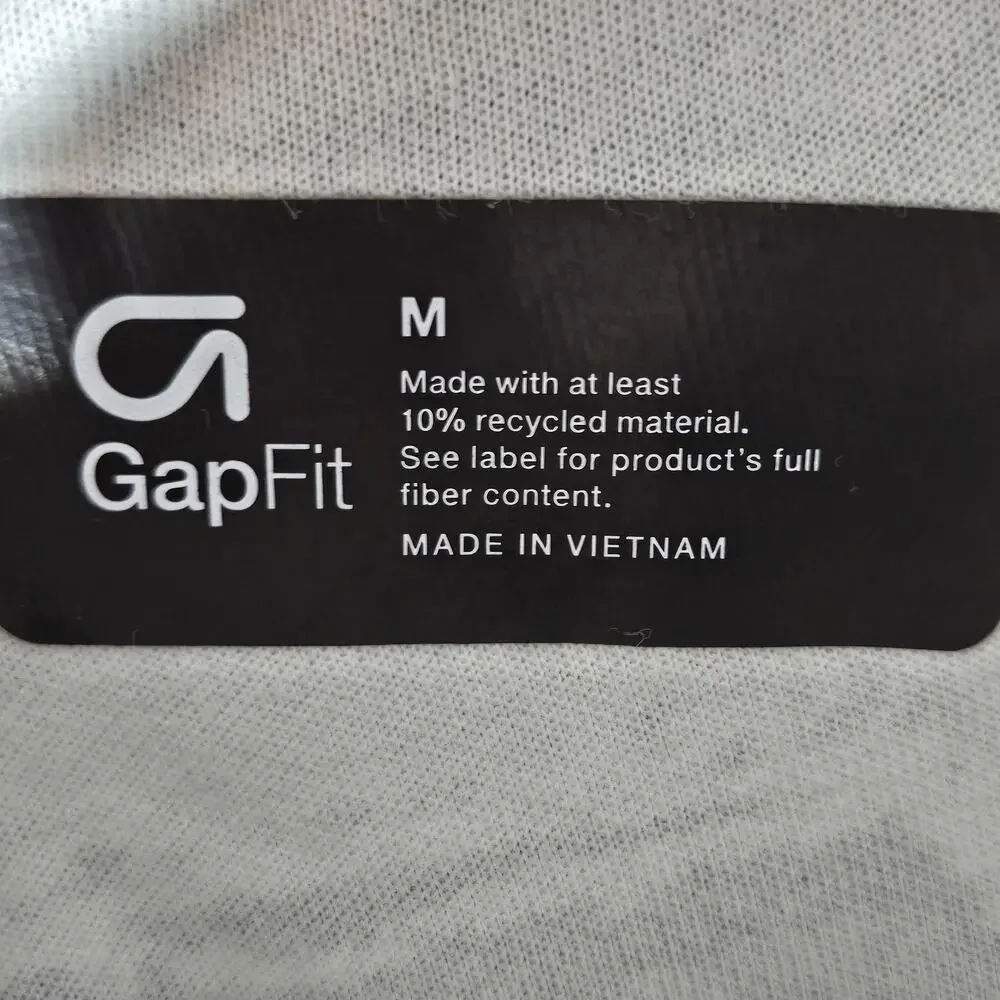 GapFit‎ Pants Kids Medium Gray Nature Mist Fit Tech Joggers Zip Pockets Casual
